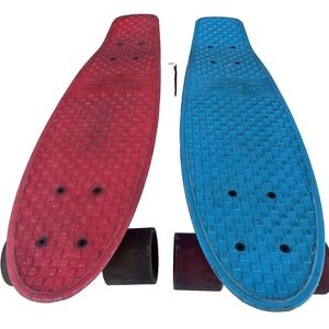 Vintage‎ Kryptonics Skateboards 2 Mens Womens 22" Torpedo Red Blue Used No Rust